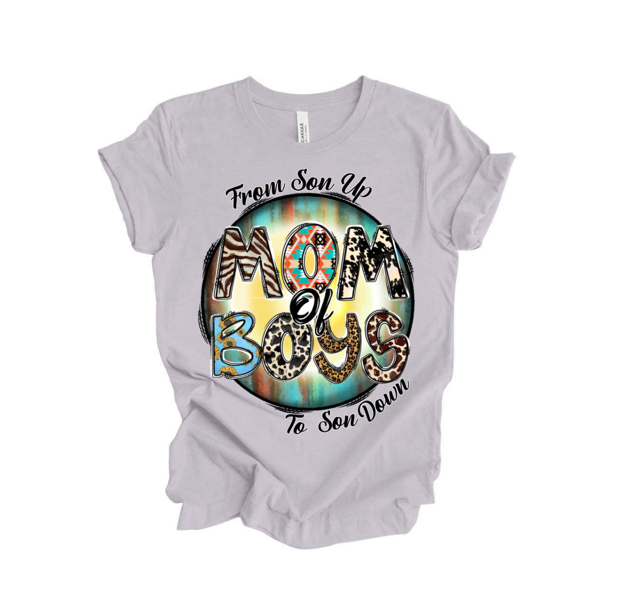 Mom Of Boys / 10” Width DTF Transfer (E-13)