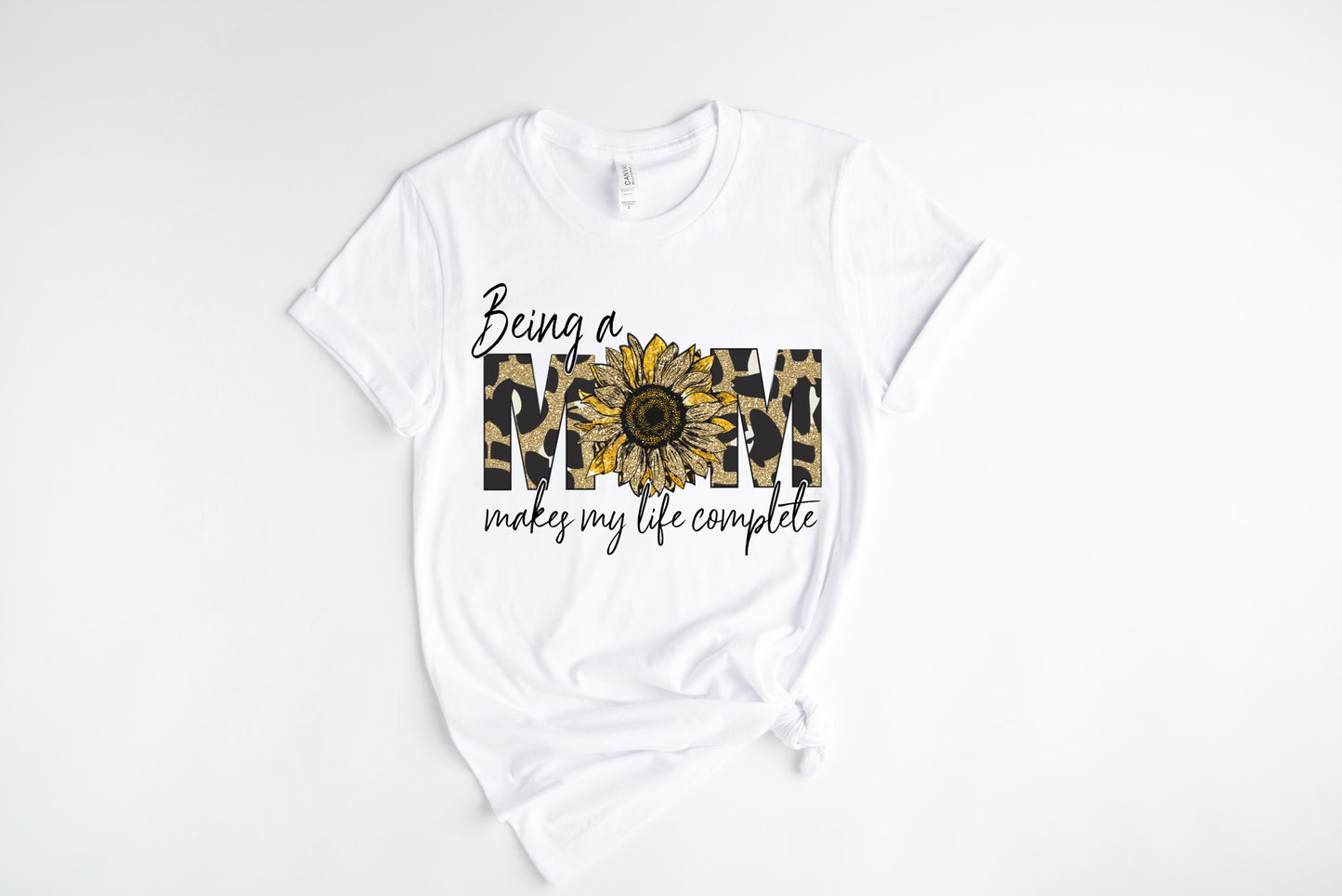 Being A Mom Sunflower / 10” Width DTF Transfer (E-11)