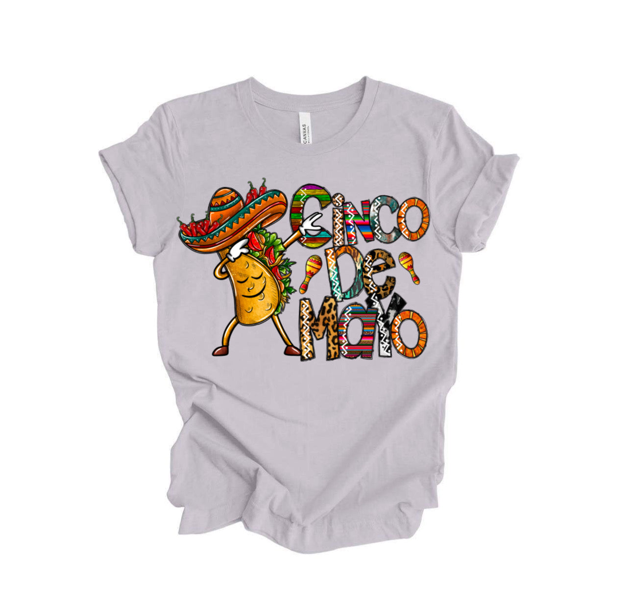 Taco Cinco / 10” Width DTF Transfer (J-5)