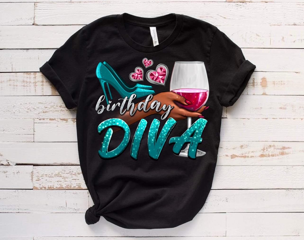 Aqua Diva / 10” Width DTF Transfer (L-3)