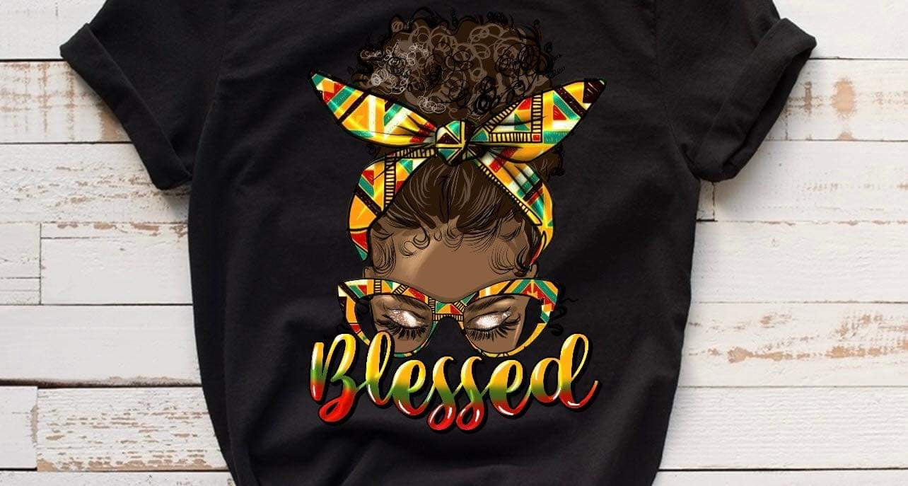 Blessed / 10” Width DTF Transfer (G-4)