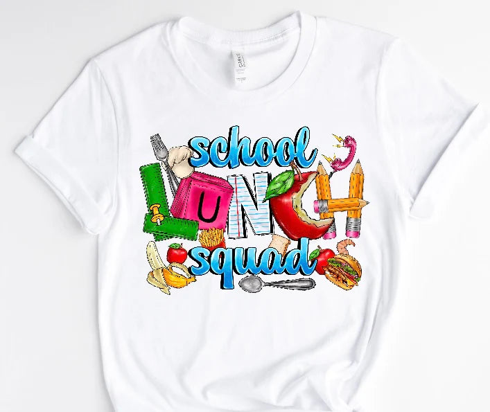 School Lunch / 10” Width DTF Transfer