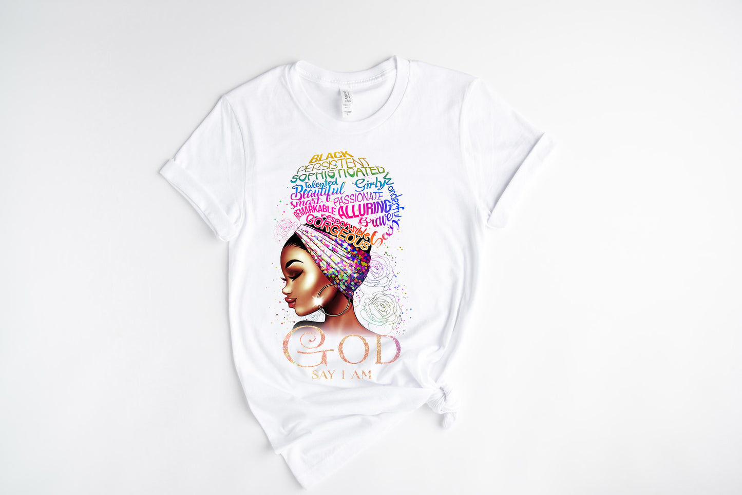 God Says Colors / 10” Width DTF Transfer (G-21)