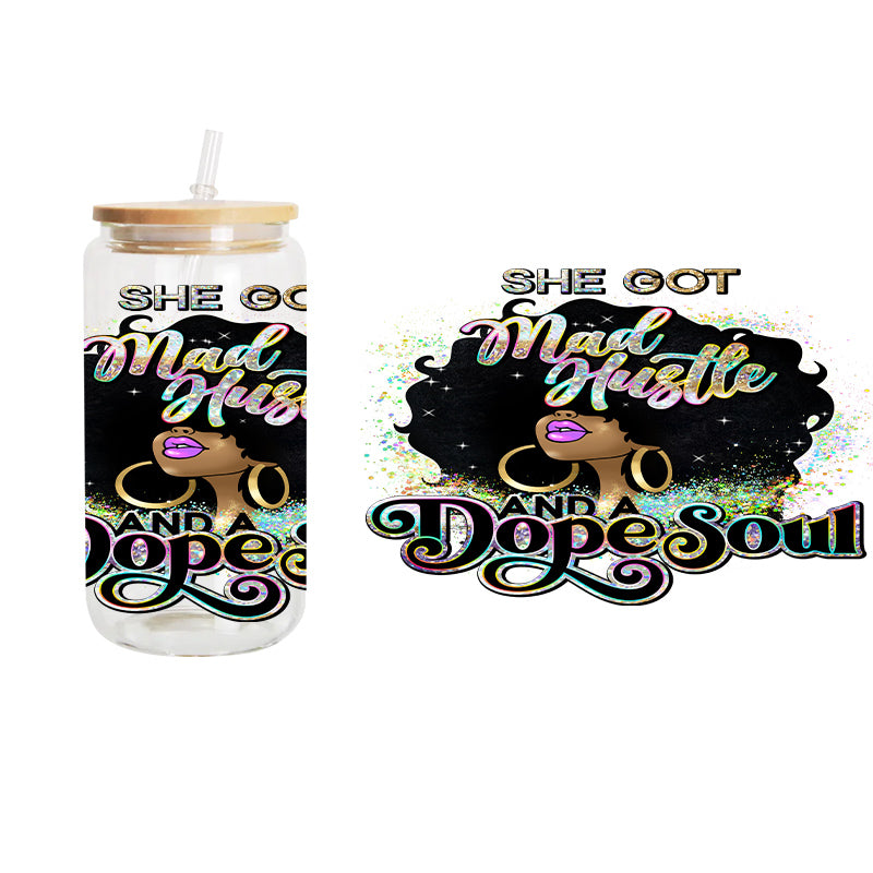 Mad Hustle / UV DTF Transfer 6” Width 4” Height (LL-16)