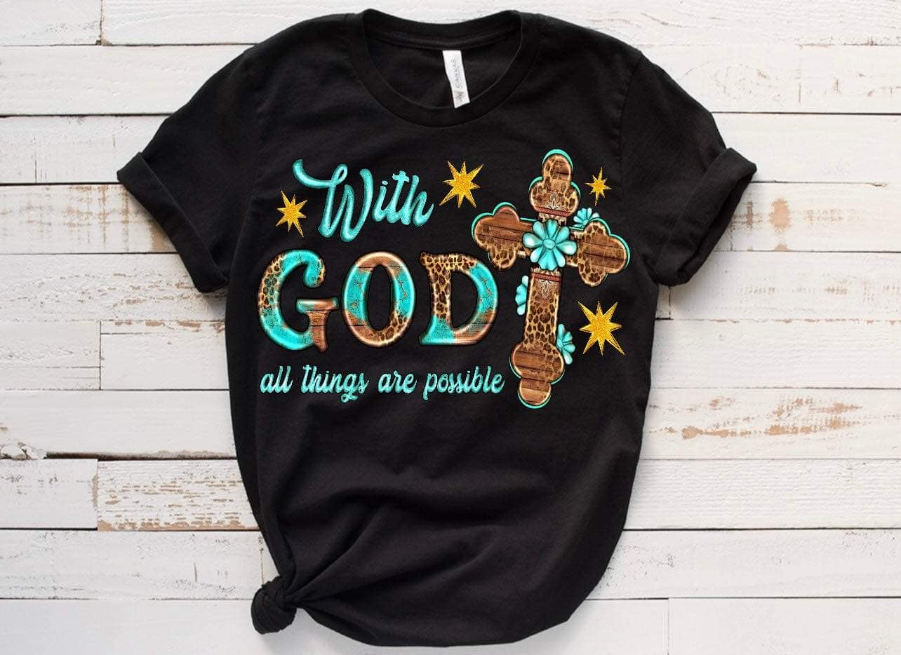 With God / 10” DTF Transfer (G-10)