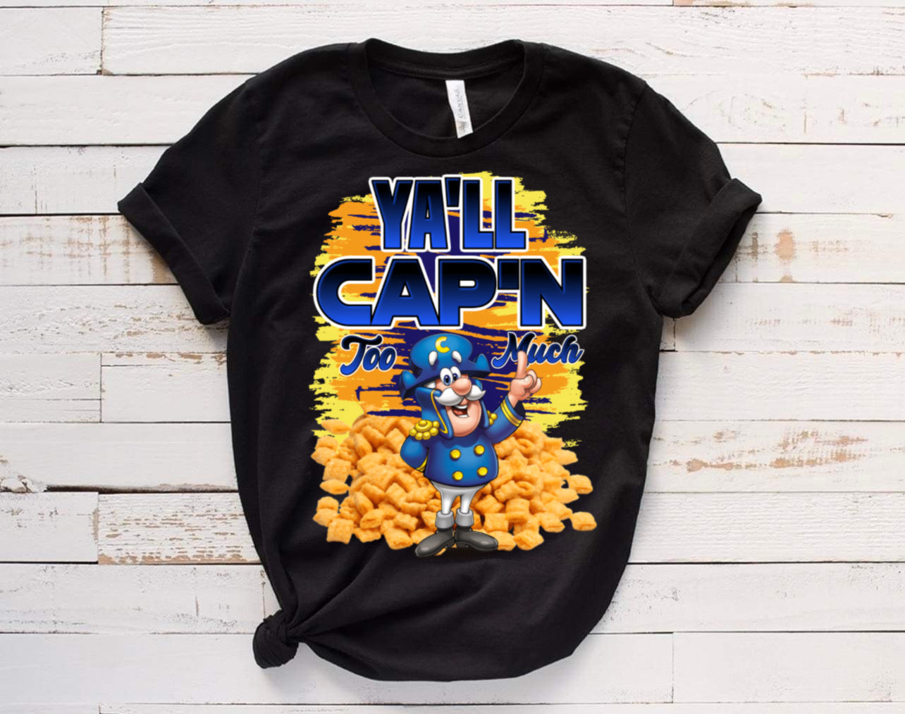 Y’all Cap’n / 10” Width DTF Transfer (H-7)