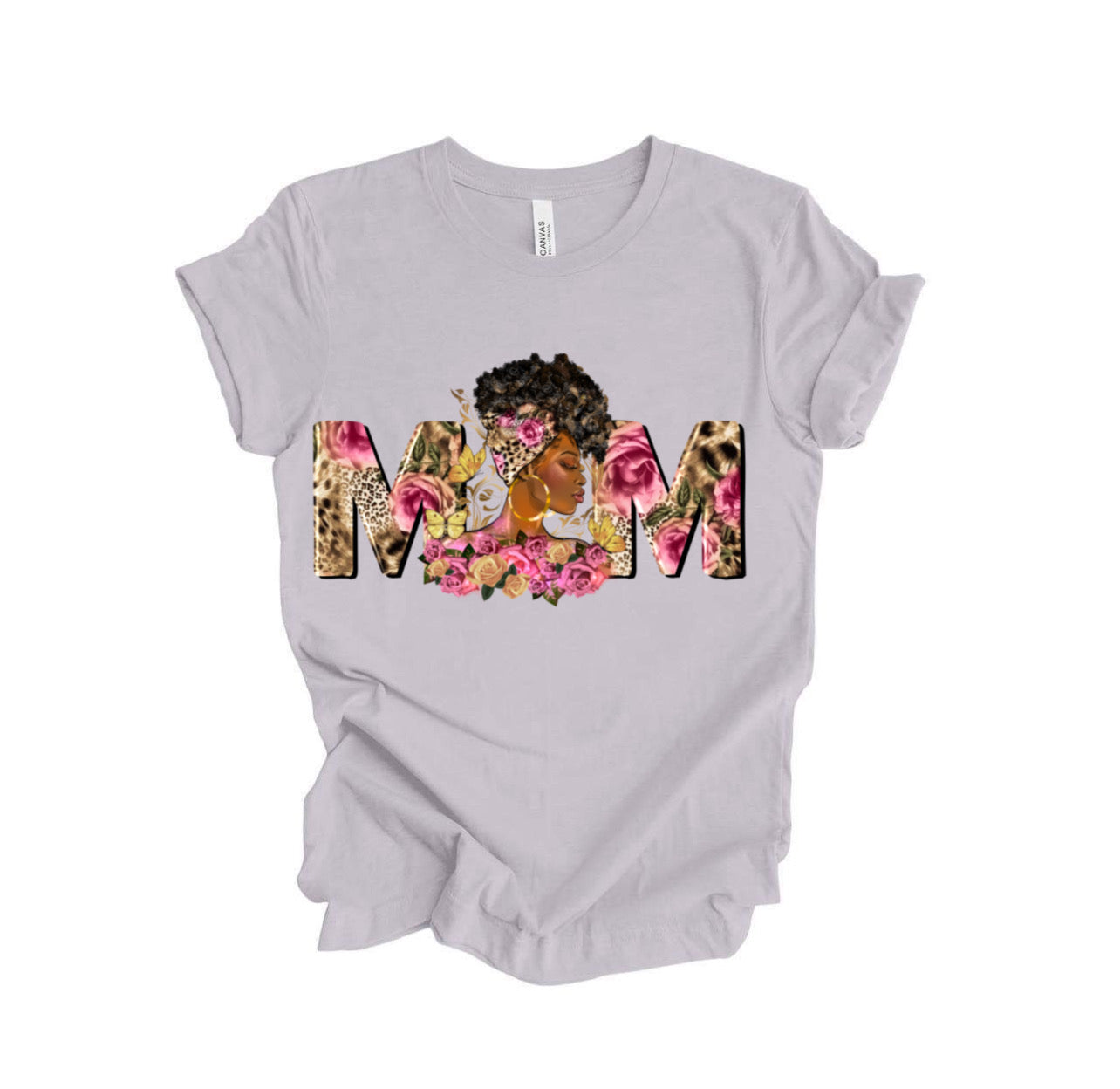 Mom Flowers Pink / 10” Width DTF Transfer (E-2)