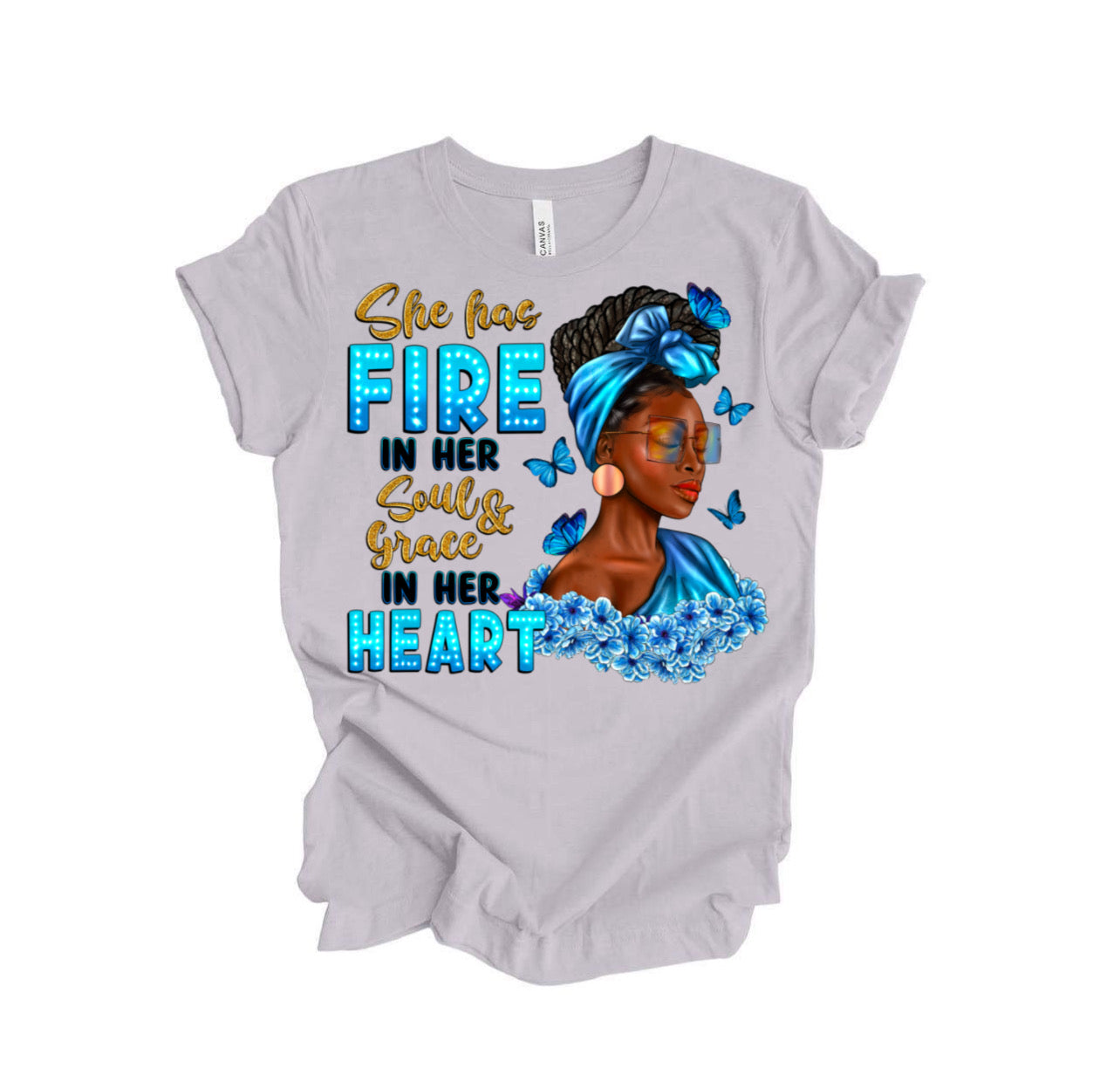 She Has Fire / 10” Width DTF Transfer (G-15)