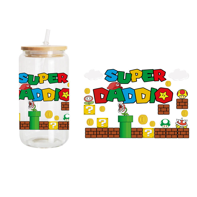 Super Daddio / UV DTF Transfer 6” Width 4” Height (FF-9)