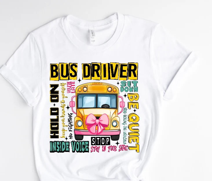 School Bus Driver / 10” Width DTF Transfer