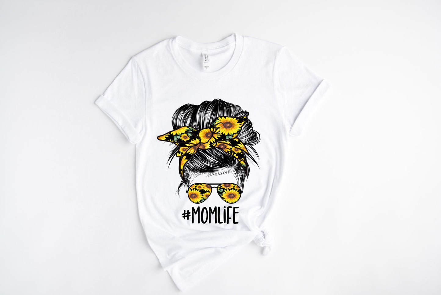 Mom Life Sunflower / 10” Width DTF Transfer (E-21)