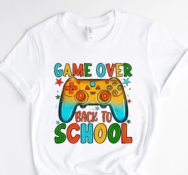 Game Over / 10” Width DTF Transfer