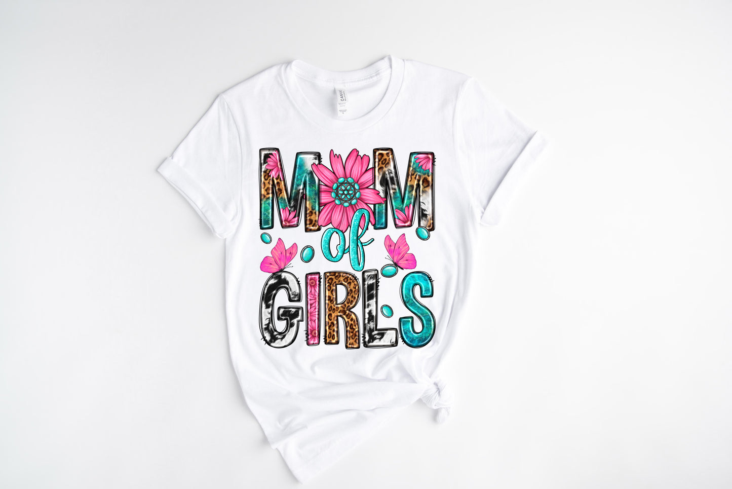 Mom Of Girls / 10” Width DTF Transfer (E-18)
