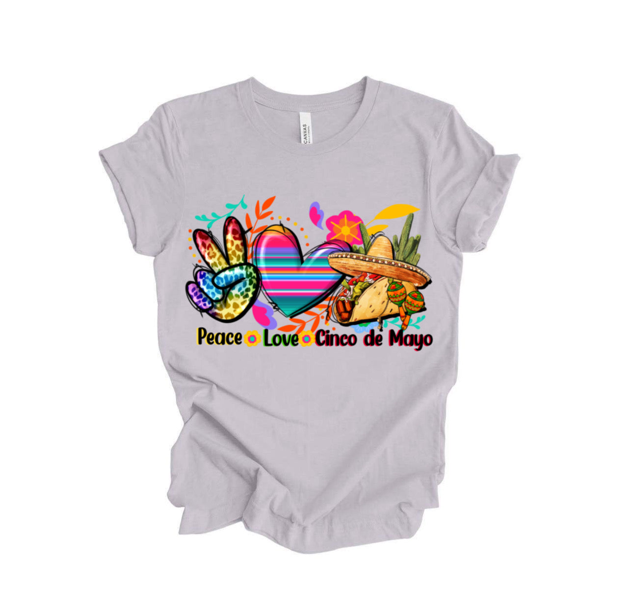 Peace love Cinco / 10” Width DTF Transfer (J-2)