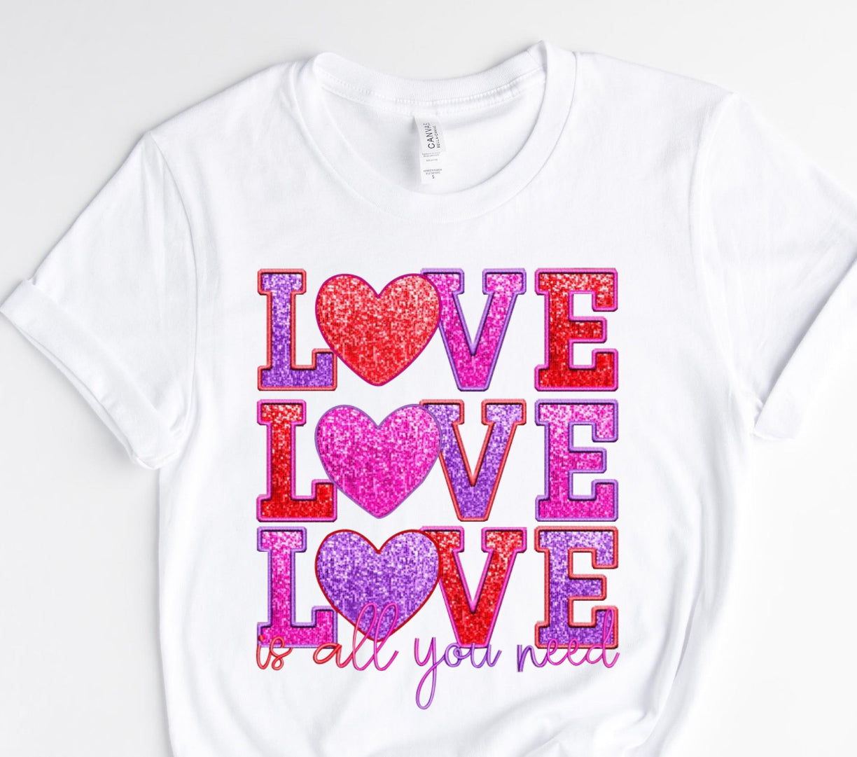 Love All You Need / DTF Transfer 10” Width (A-49)