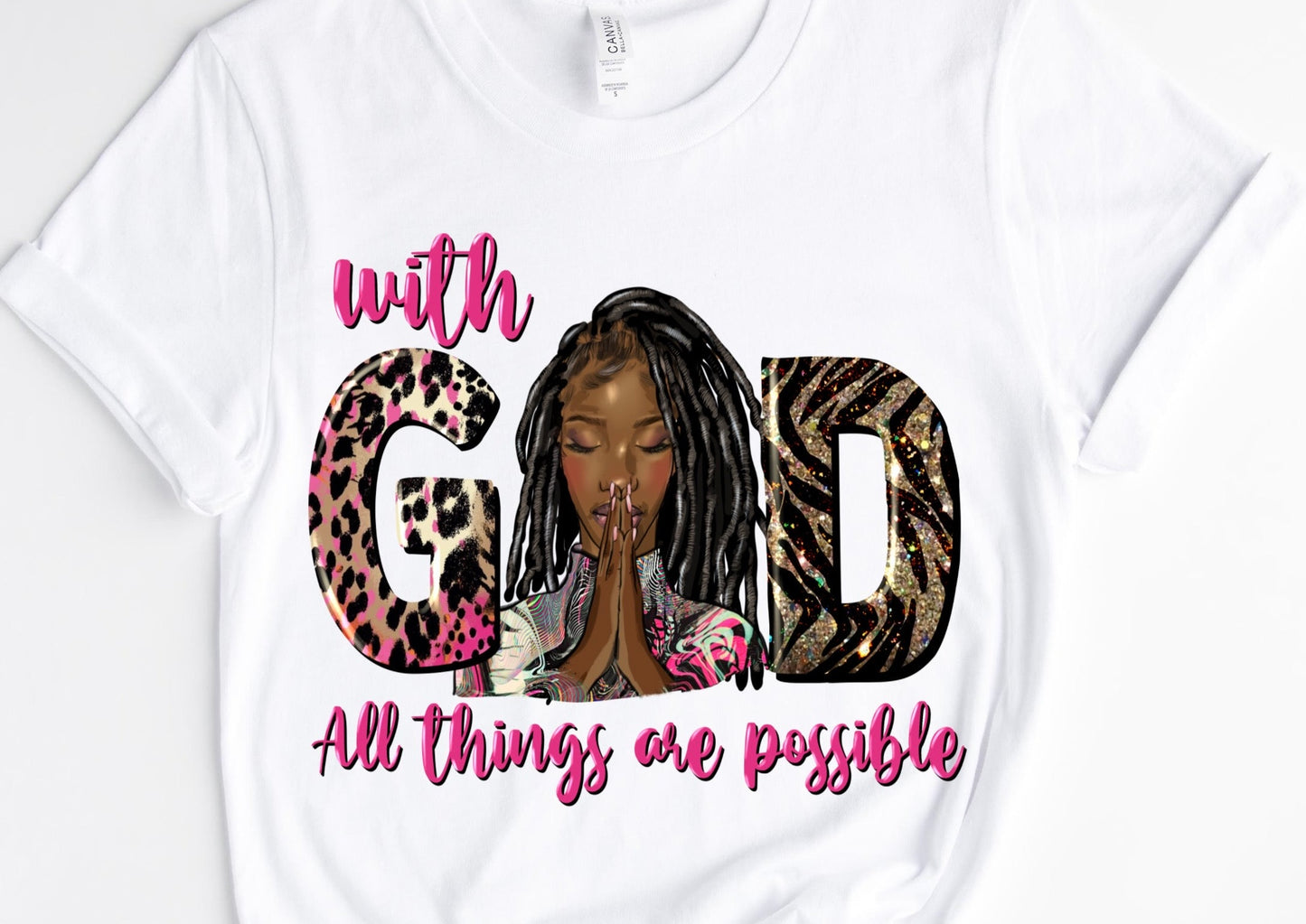 All Things Are Possible Pink / 10” Width DTF Transfer (G-33)