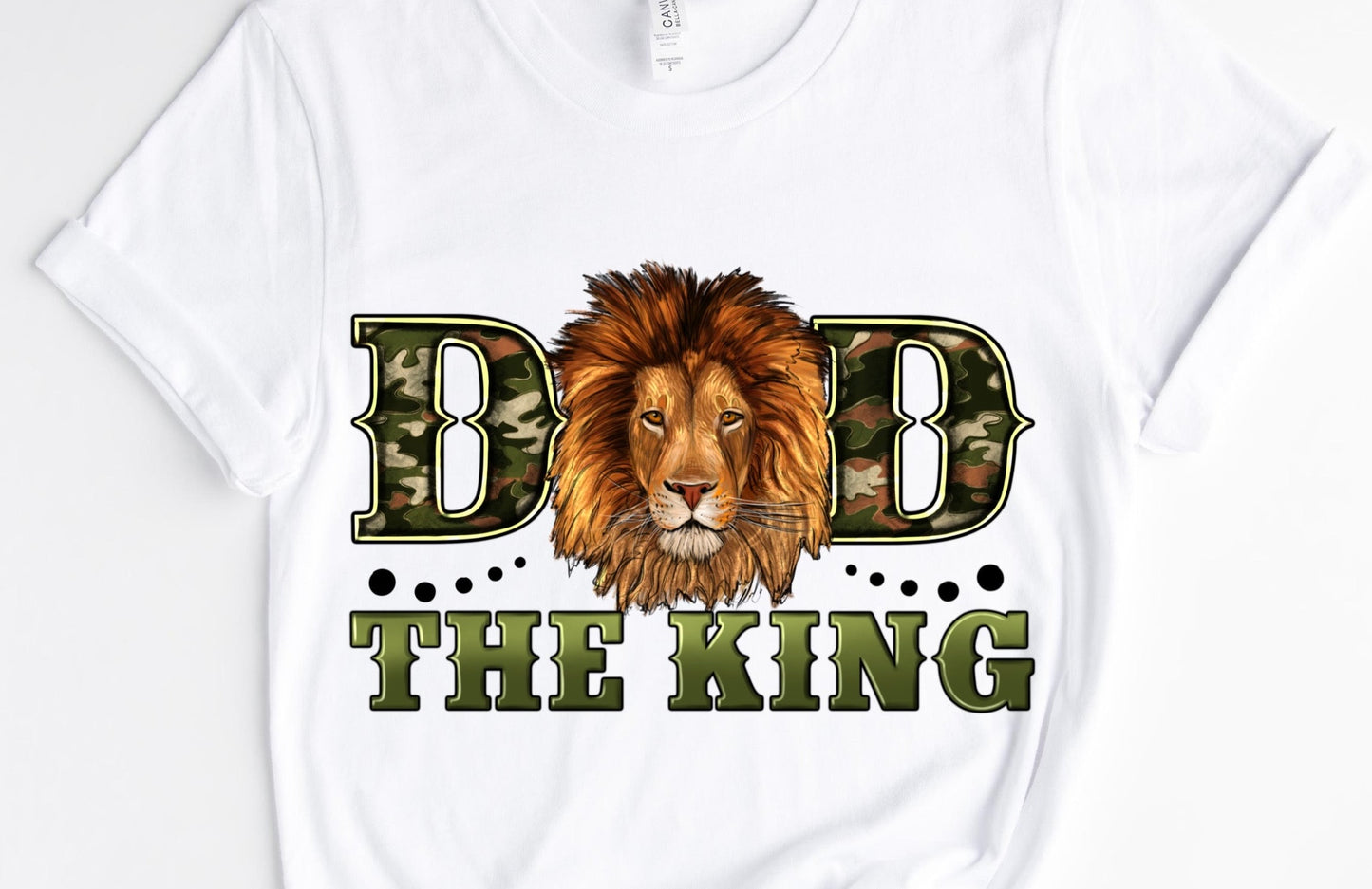 Dad The King / 10” Width DTF Transfer (F-6)