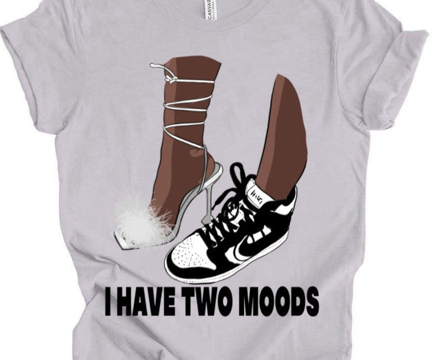 Two Moods / 10” Width DTF Transfer (H-11)