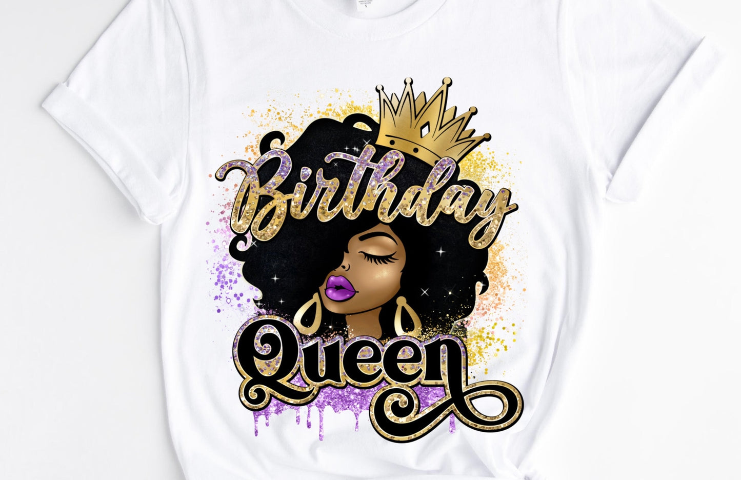 Birthday Queen Crown / 10” Width DTF Transfer (L-1)