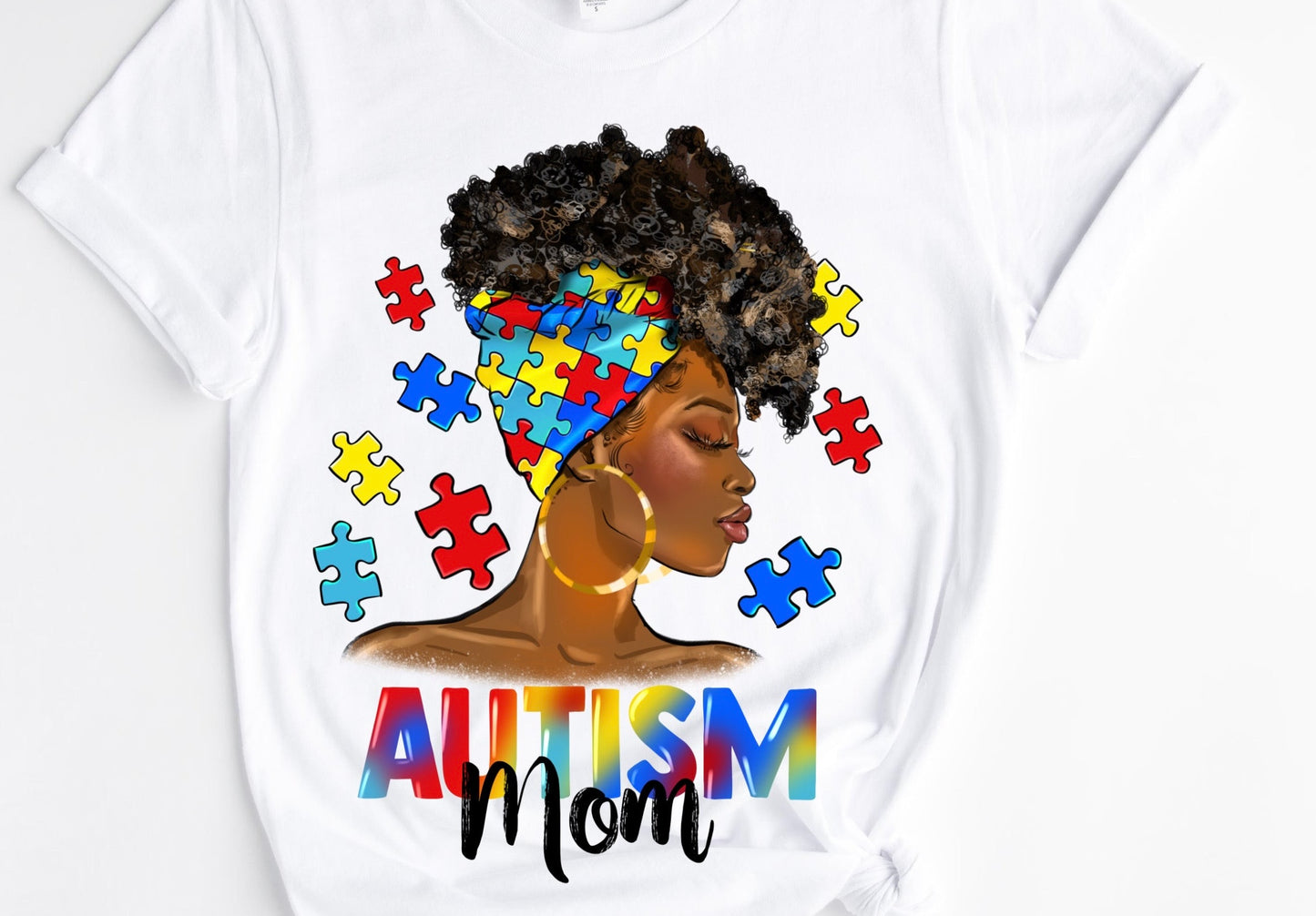 Autism Mom Wrap / 10” Width DTF Transfer (D-6)