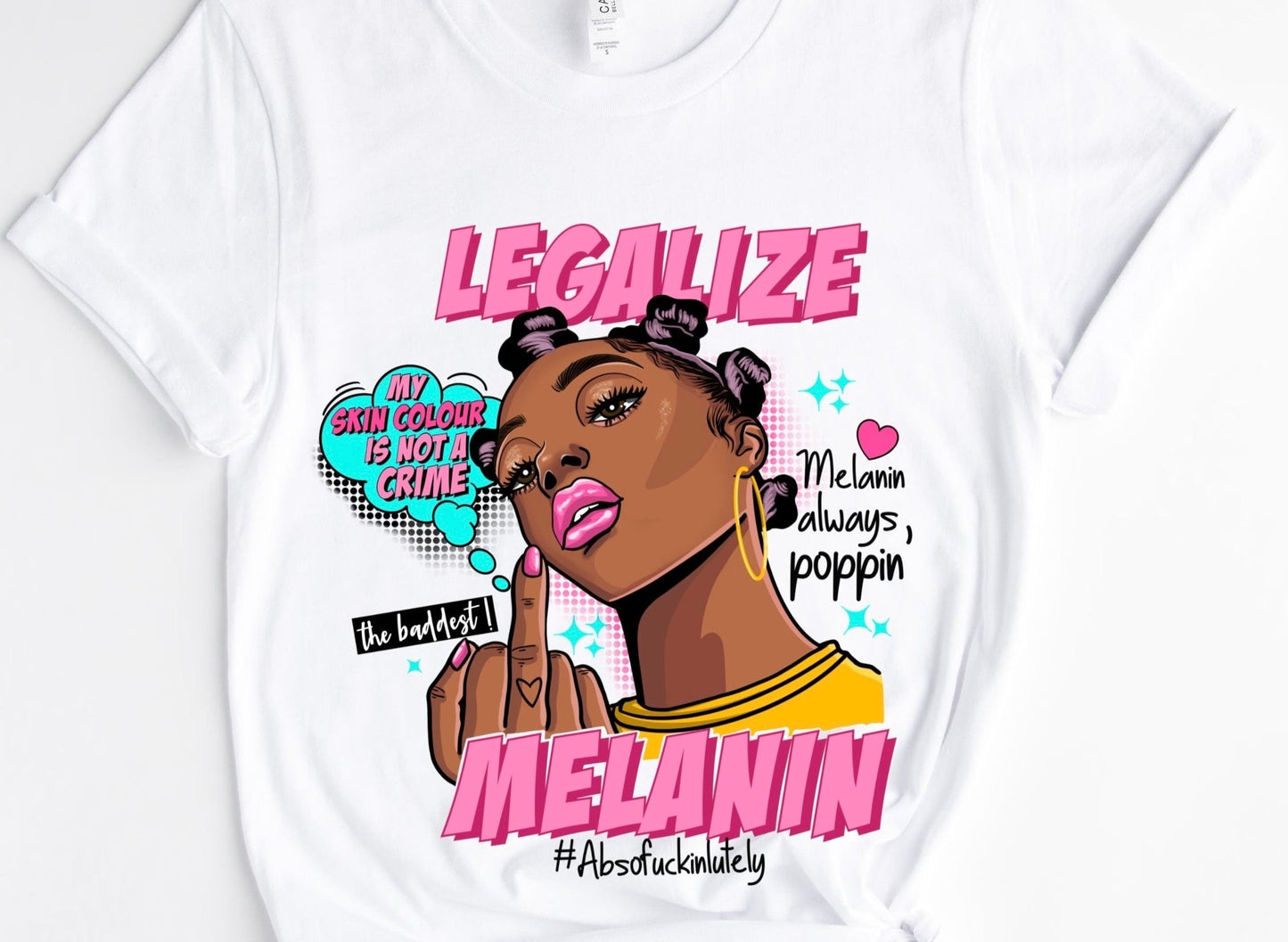 Legalize Melanin / 10” Width DTF Transfer (G-34)