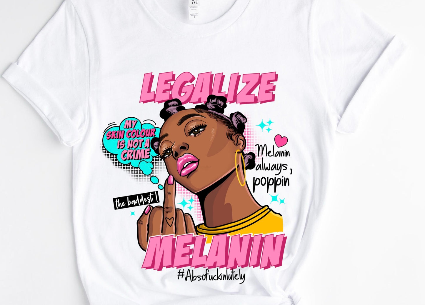 Legalize Melanin / 10” Width DTF Transfer (G-34)
