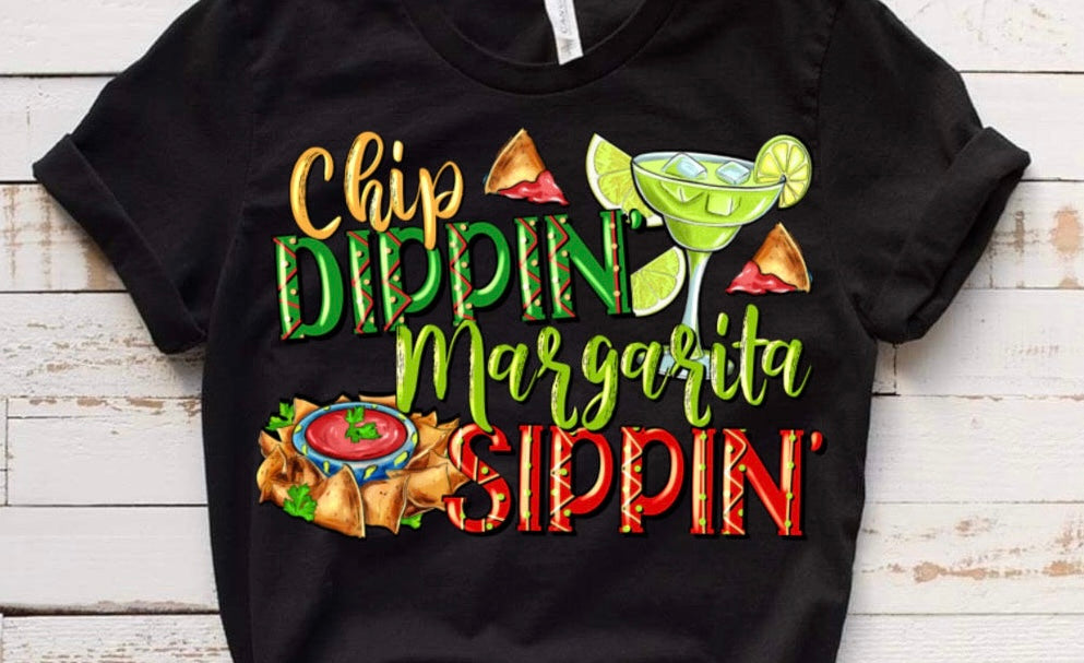 Chip Dipping / 10” Width DTF Transfer (J-1)