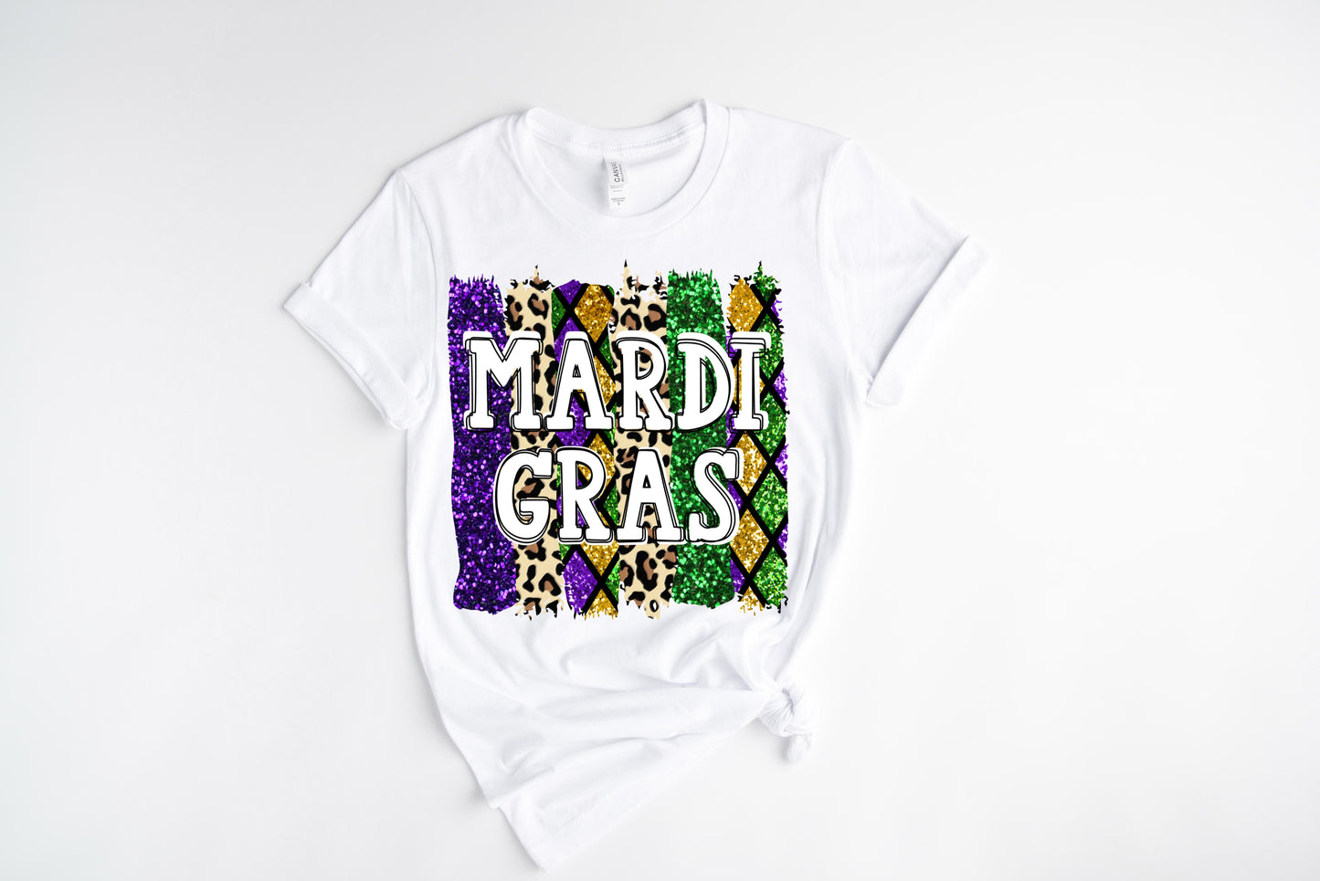 Bold Letter Mardi / DTF Transfer 10” Width (C-16)