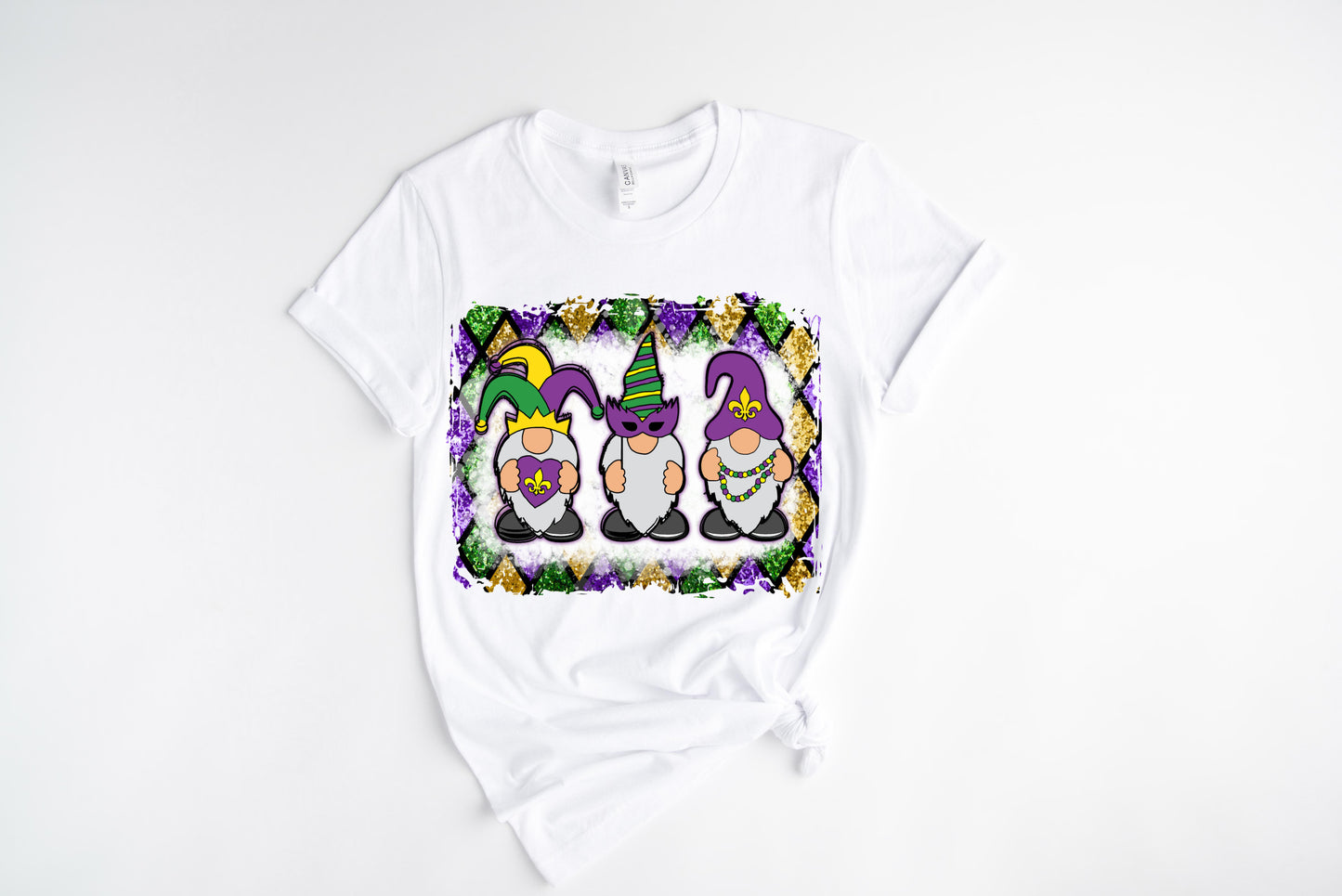 Mardi Gnomes / DTF Transfer 10” Width (C-2)