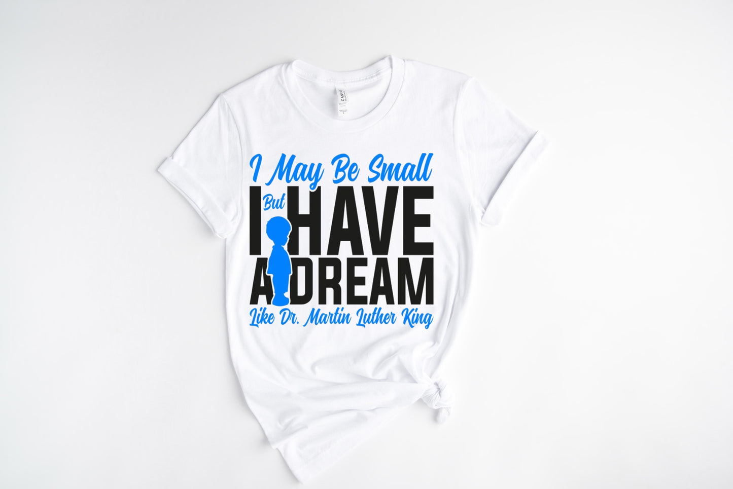 May Be Small Blue / DTF Transfer 10” Width (B-15)