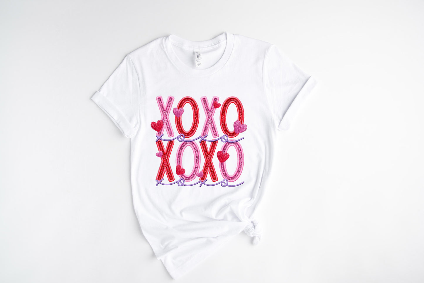 Red Pink Xo / DTF Transfer 10” Width (A-48)