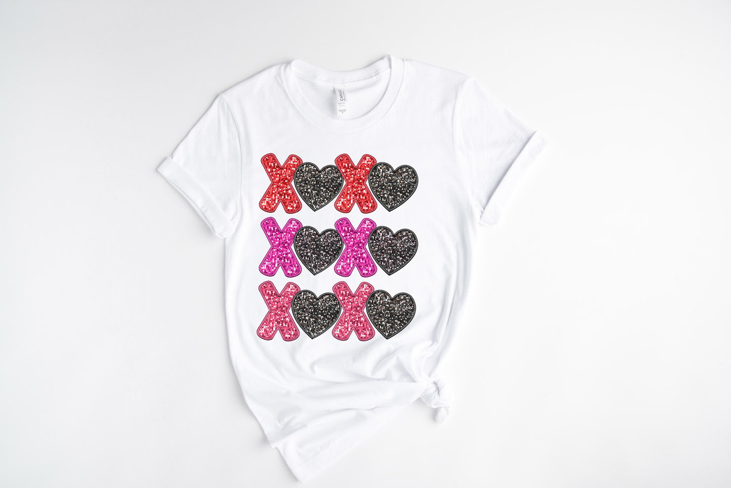 X Hearts / DTF Transfer 10” width (A-43)