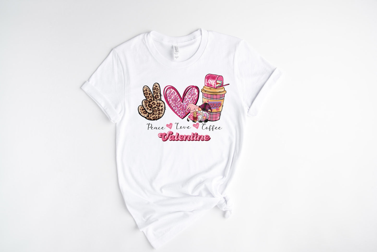 Peace Love coffee / DTF Transfer 10” Width (A-26)