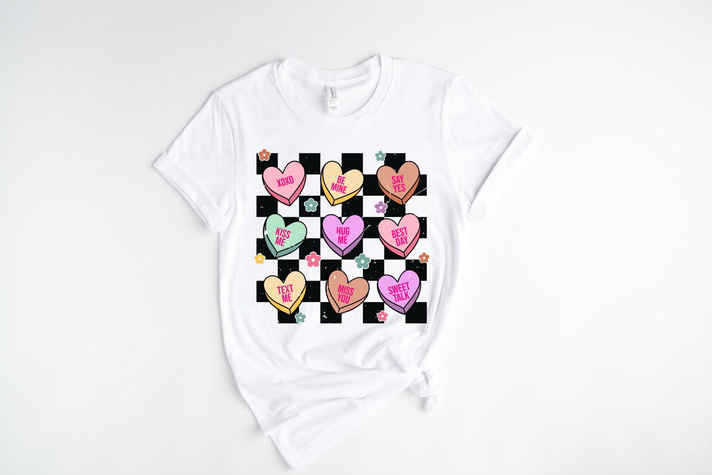 Candy Hearts / DTF Transfer 10” Width (A-18)