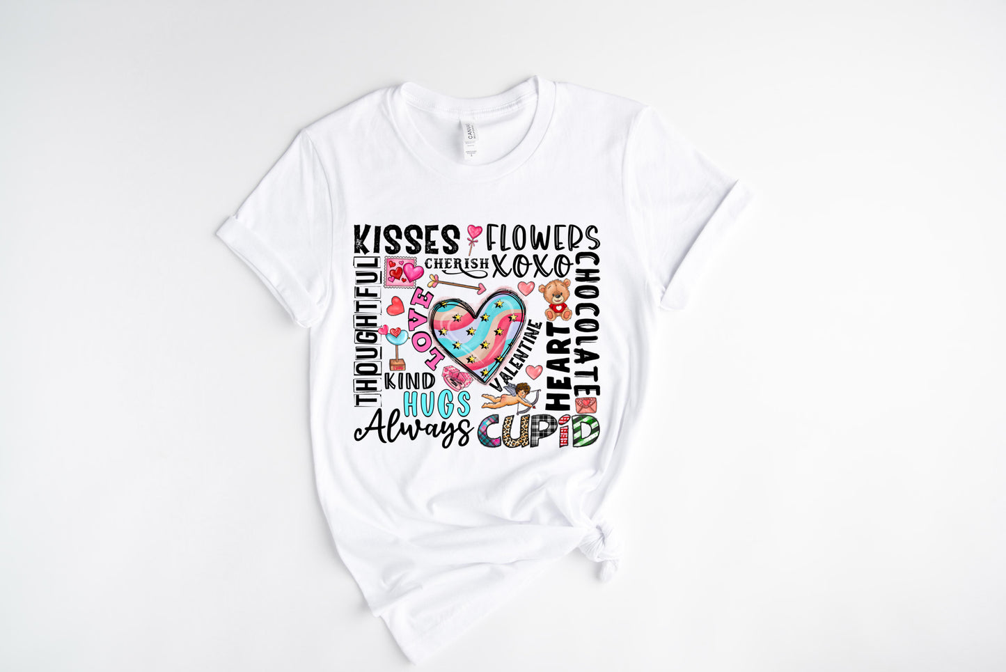 Thoughtful Kisses /DTF Transfer 10” Width (A-16)