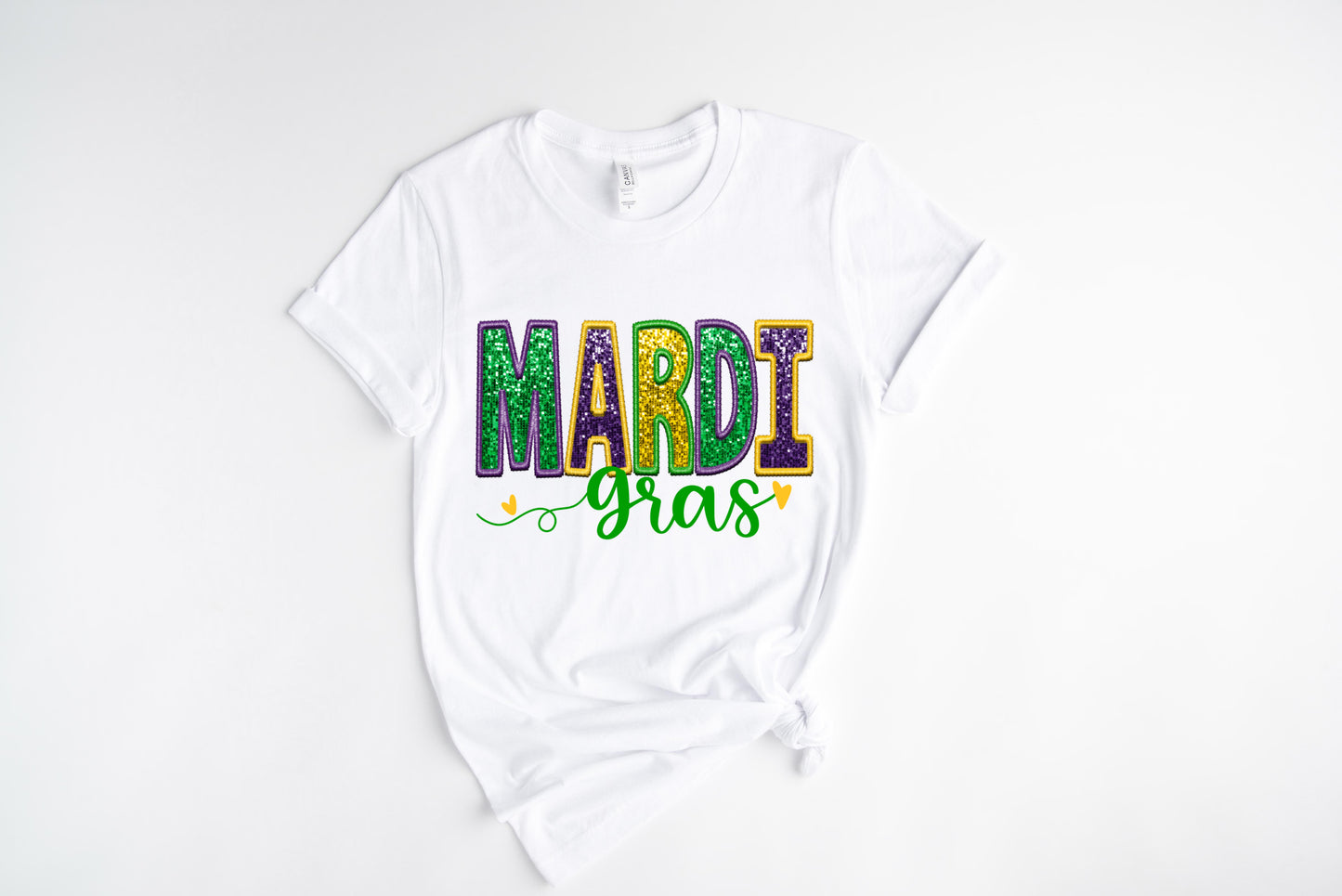 Stitched Mardi / DTF Transfer 10” Width (C-26)