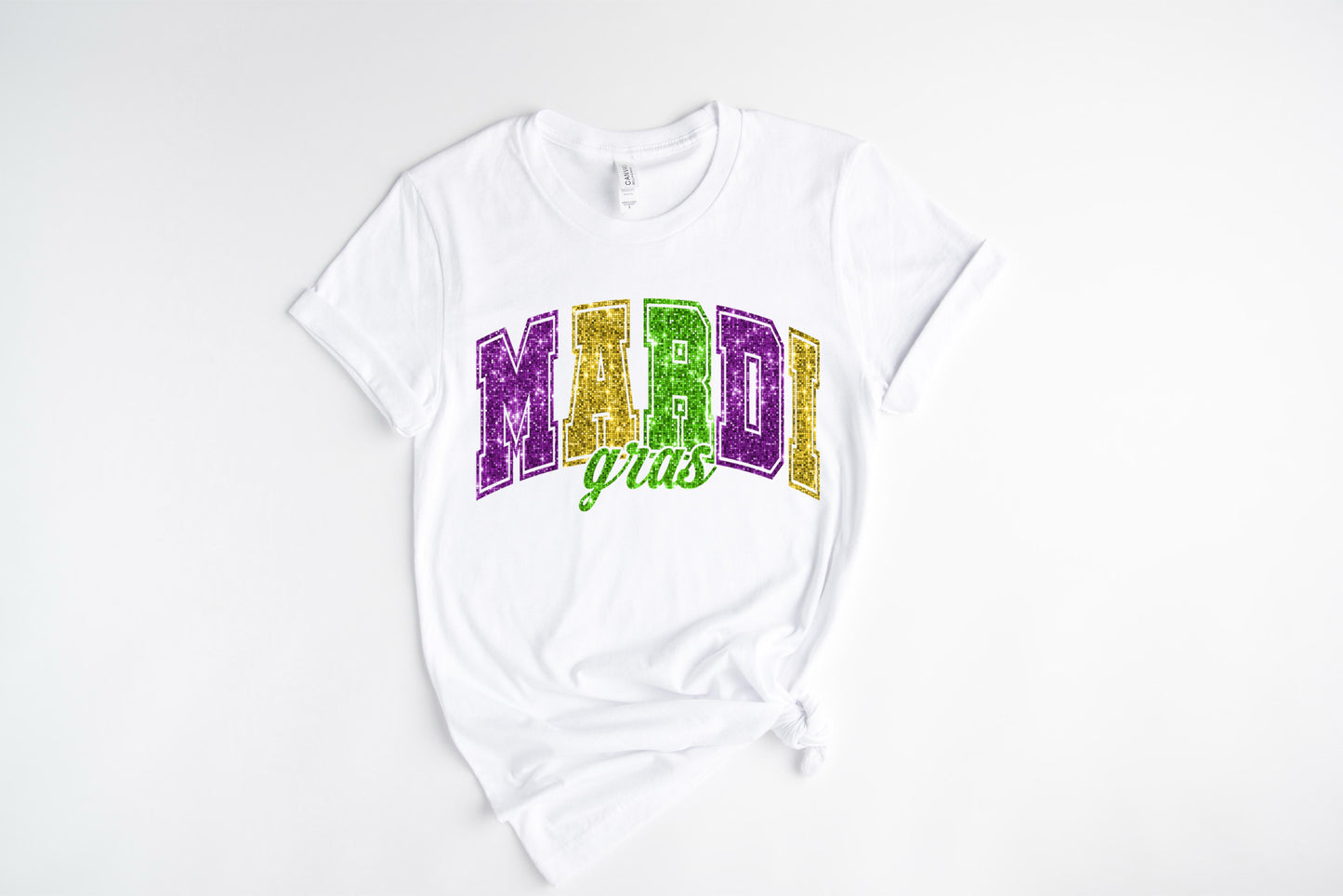 Bling Mardi /DTF Transfer 10” Width (C-25)