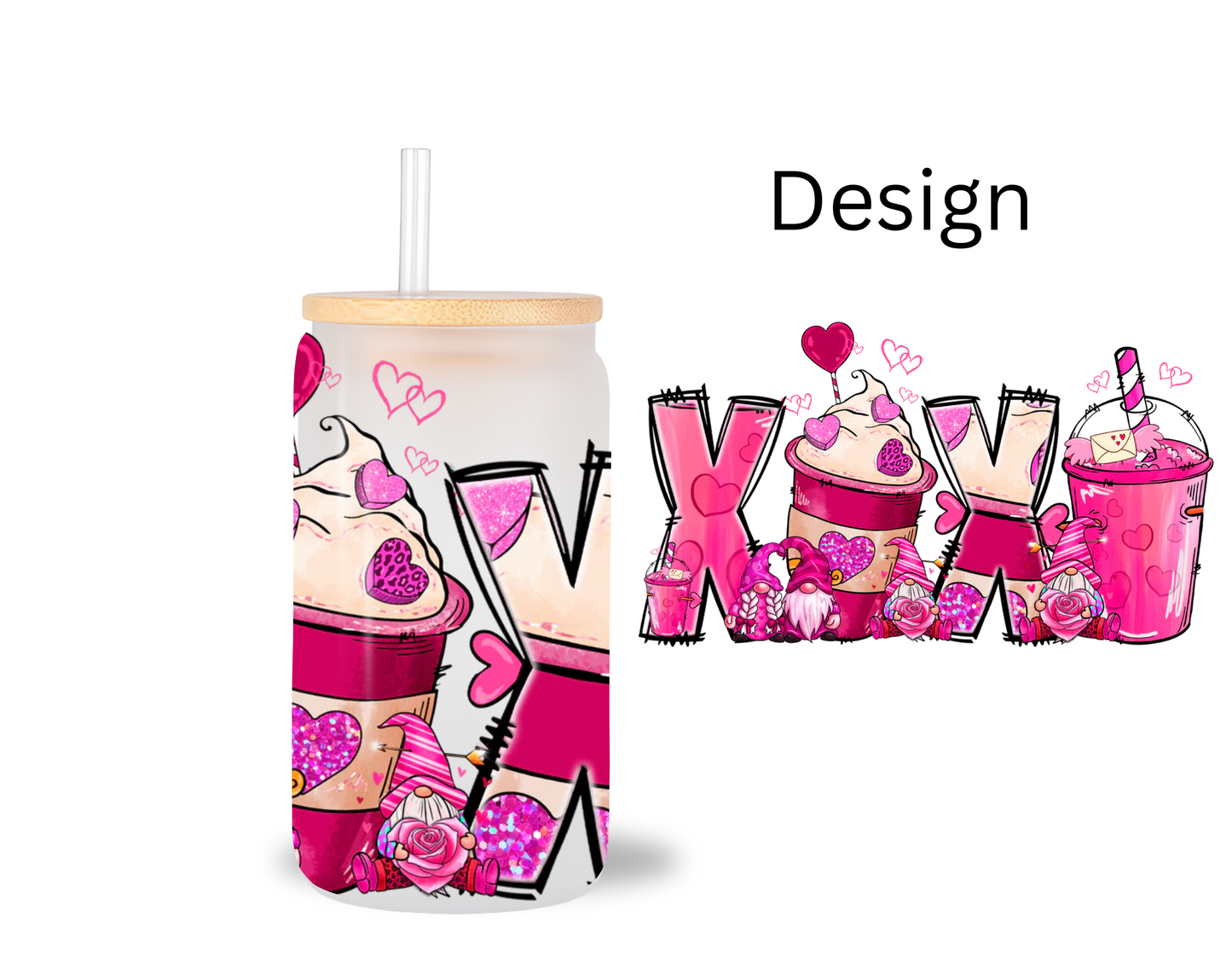 Gnome Drinks / UV DTF Transfer 6” Width 4” Height (AA-12)