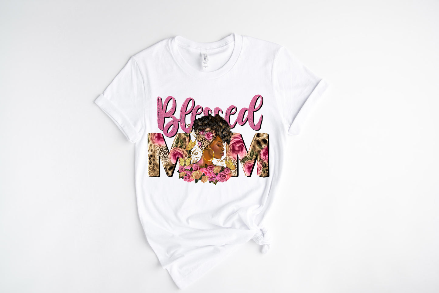 Blessed Mom Pink / 10” Width DTF Transfer (E-16)