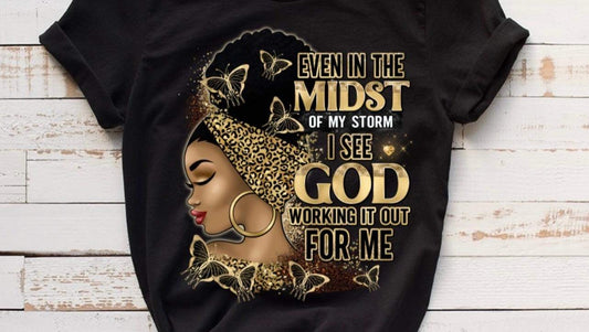 In The Midst Gold / 10” Width DTF Transfer