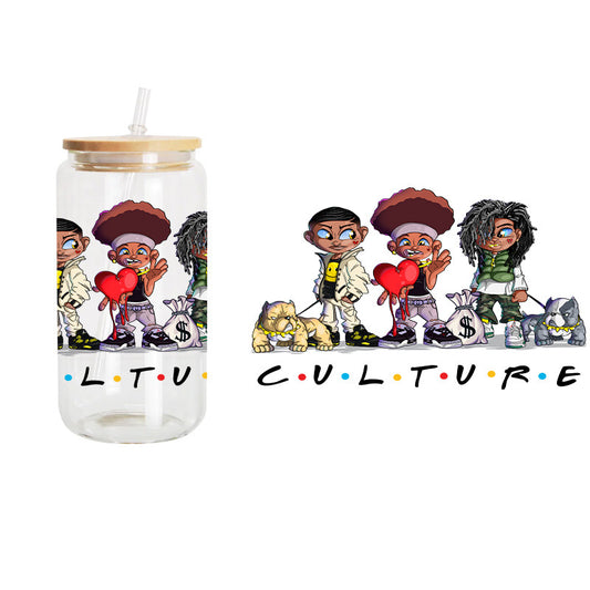 Culture / UV DTF Transfer 6” Width 4” Height (KK-1)