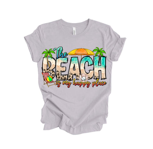 Beach Happy Place / 10”Width DTF Transfer