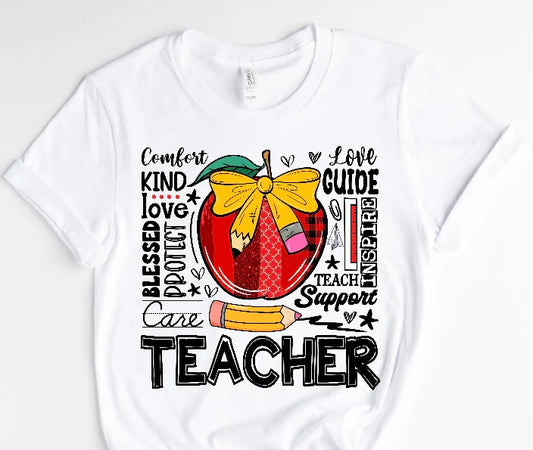 Big Apple Teacher / 10” Width DTF Transfer