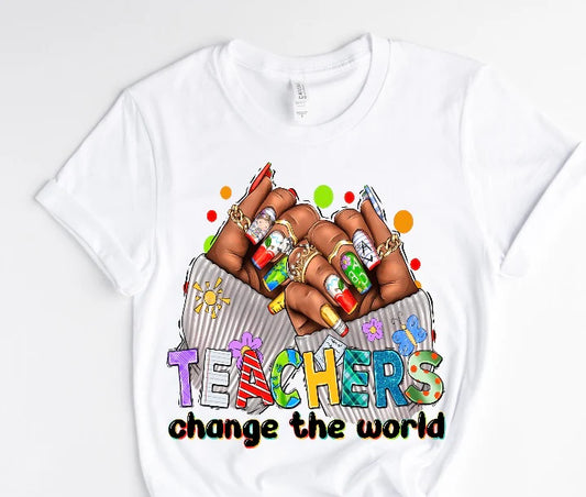 Teacher Nails / 10” Width DTF Transfer