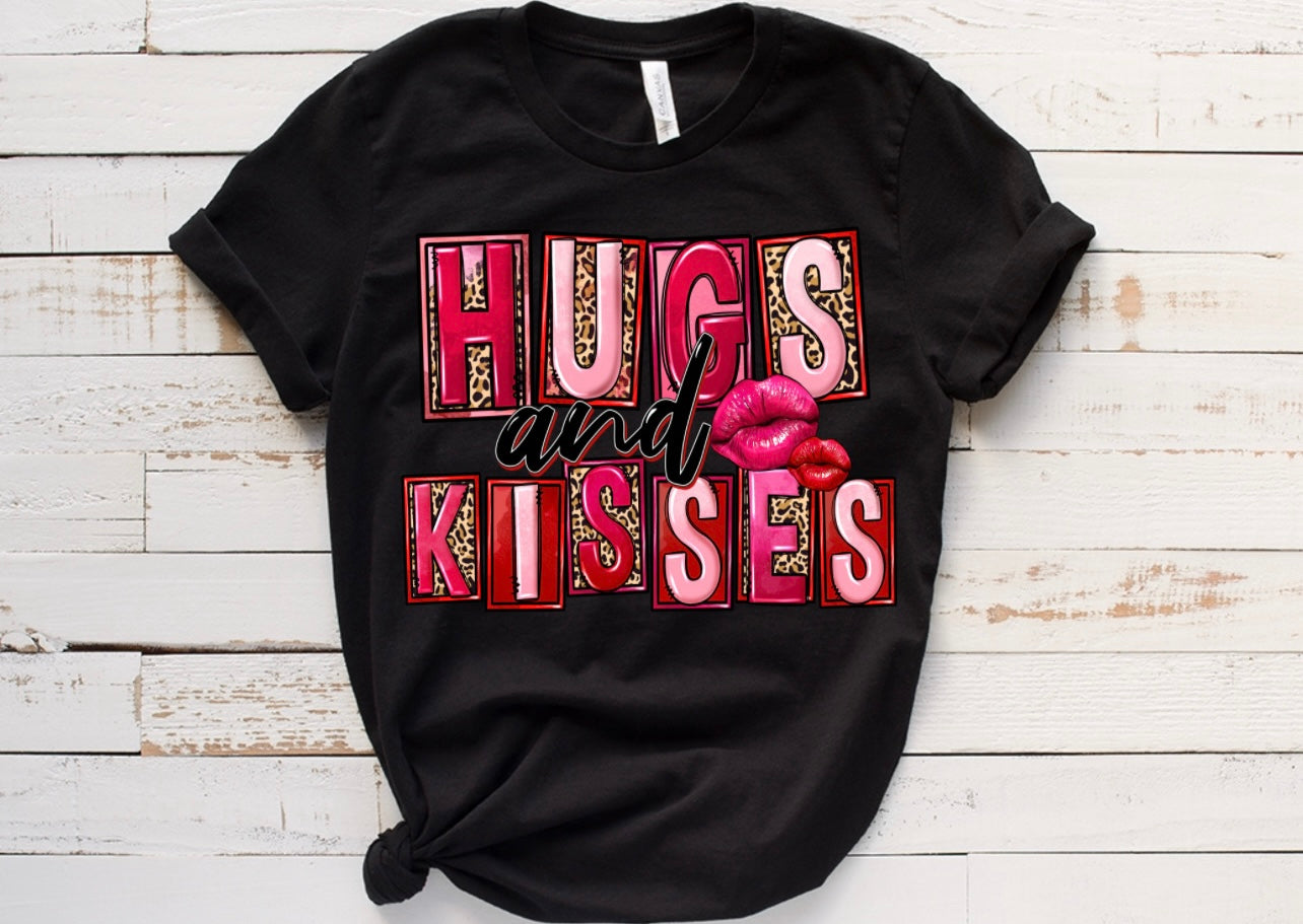 HUGS AND KISSES / 10” DTF TRANSFER