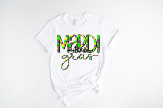 Mardi Gras / DTF Transfer 10” Width (C-3)