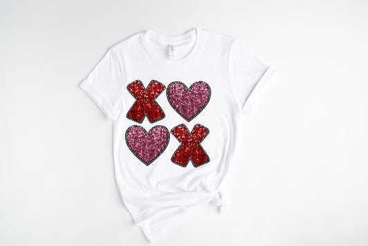 Glitter Xo / DTF Transfer 10” Width (A-50)