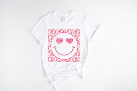 Happy Face / DTF Transfer 10”Width (A-40)