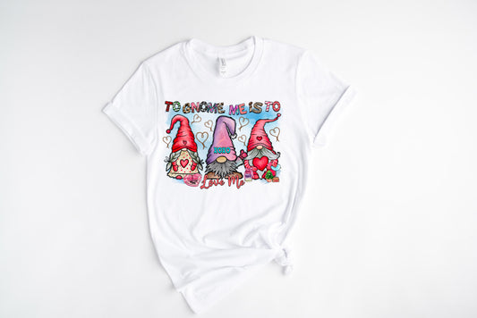 Gnome Me Love Me / DTF Transfer 10” Width (A-8)