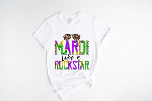Rockstar Mardi / DTF Transfer 10” Width (C-44)
